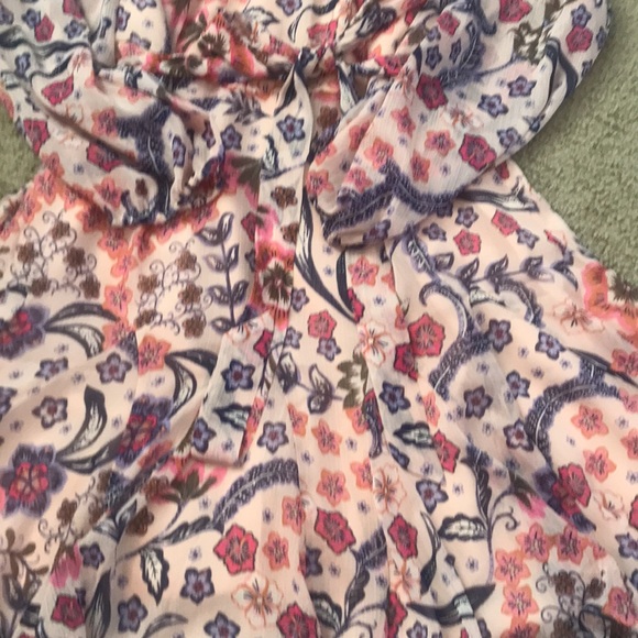 🌸NEW🌸 Ann Taylor Loft Pink Flower Dress - Picture 3 of 15